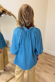 Umgee High Standards Lined Top Slate Blue