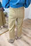 Dear John Audrey Wide Leg Crop Khaki