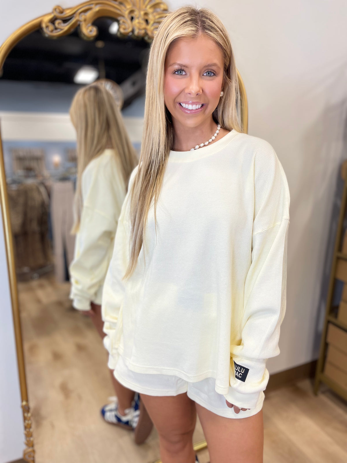 Lulu Mac Waffle Top Butter