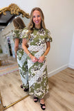 Center of Attention Skirt Set Olive