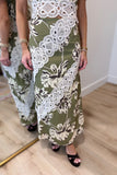 Center of Attention Skirt Set Olive