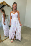 Flirty Floral Maxi Dress Pink