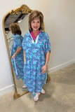 Lots of Dots Midi Dress Blue