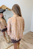 Bronzed Goddess Lace Top
