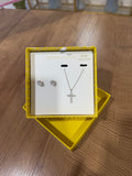 Kendra Scott Cross Crystal and Cailin Crystal Silver Gift Set