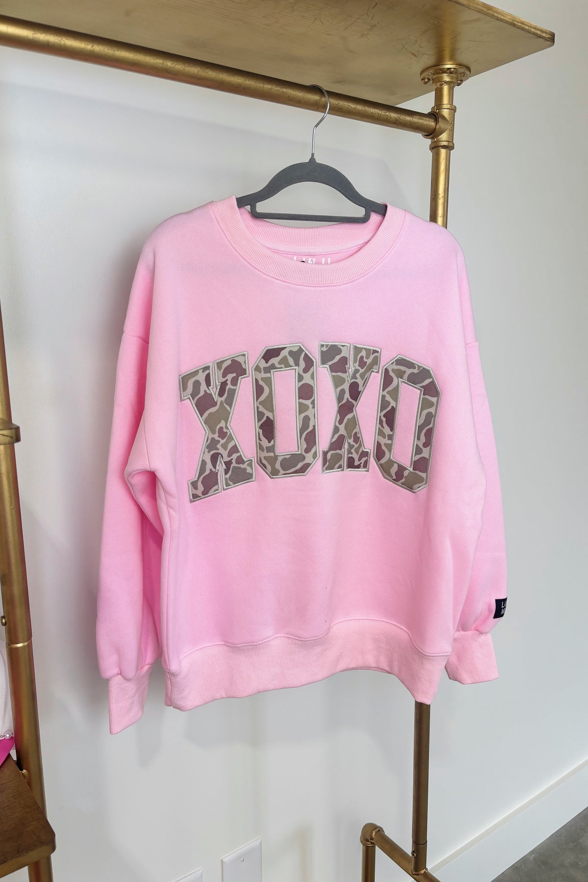 Lulu Mac Pink Sweatshirt XOXO Camo