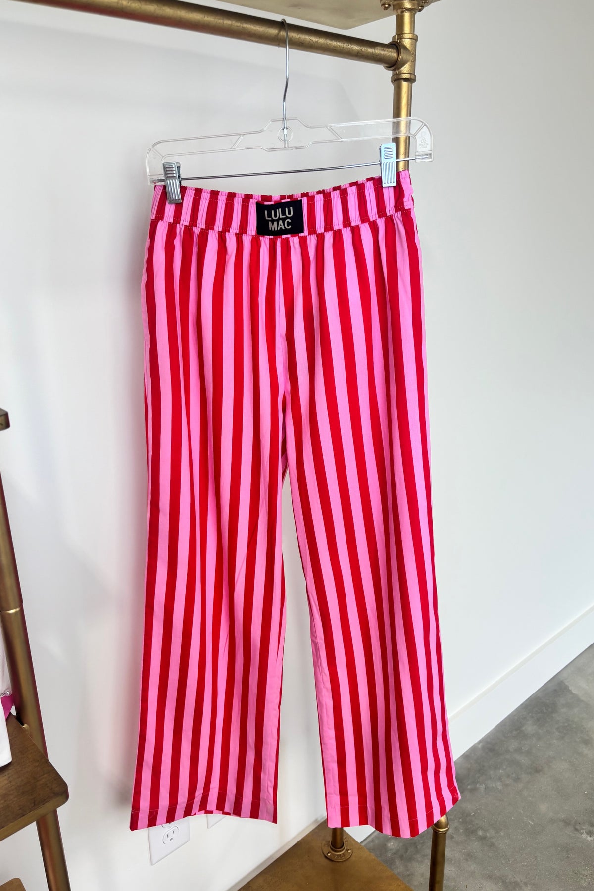 Lulu Mac Striped Pant Red/Pink