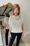 Renuar Open Knit Sweater Gold