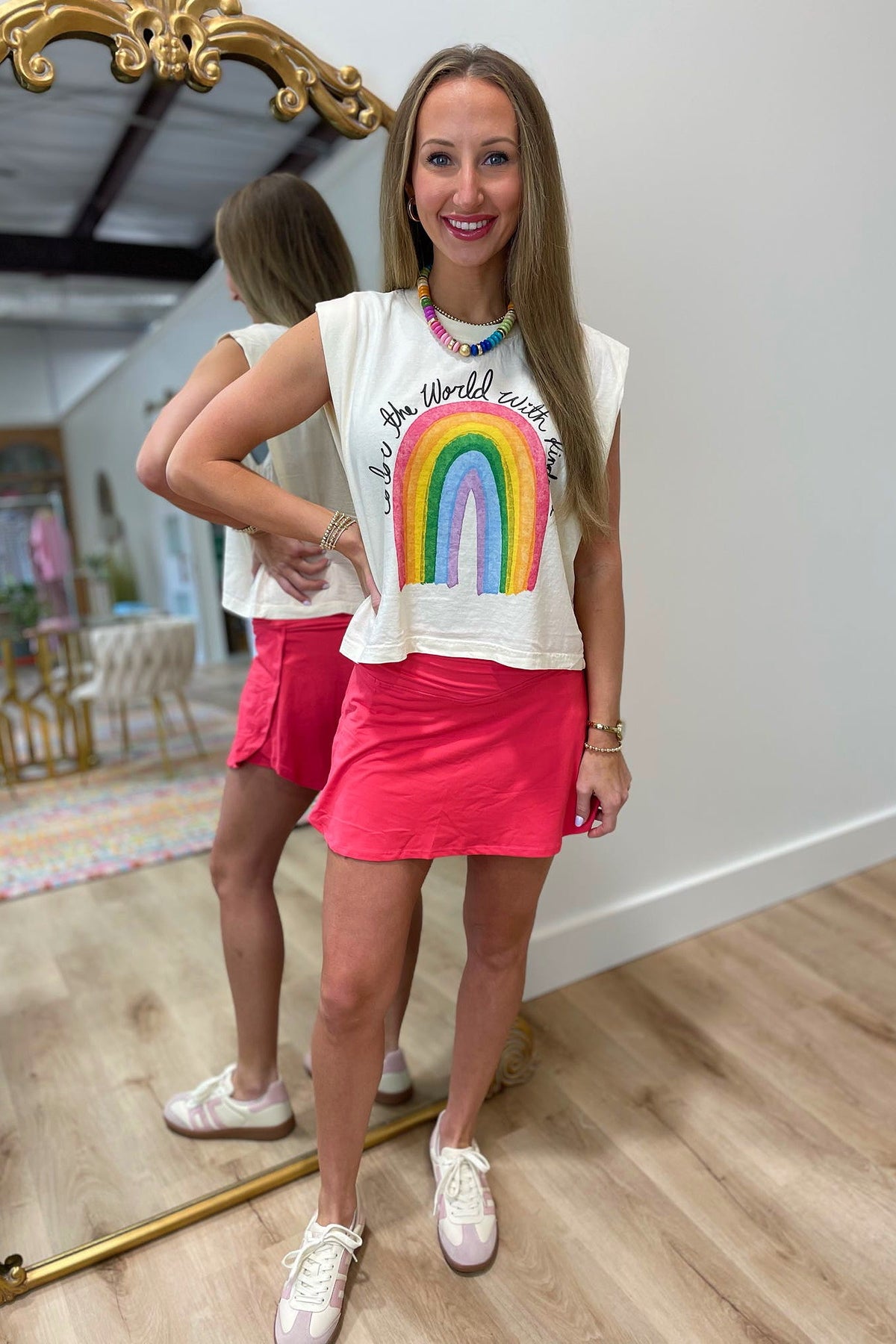 Color the World w Kindness Graphic Tank