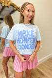 Make Heaven Crowded Puff Graphic Tee Blue