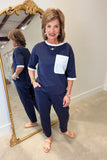 Joh Krystal Knit Pants Navy