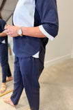 Joh Krystal Knit Pants Navy