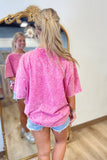 Vivid Basic Washed Tee Ash Pink