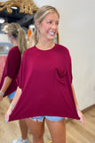 Soft Structure Pocket Tee Cabernet