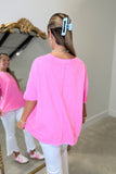 High Voltage Slub Tee Fuchsia RESTOCK