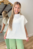 Cozy Cute Sweater Top Cream