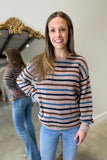 Blueberry Stripe Sweater