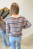 Blueberry Stripe Sweater