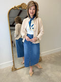 Multiples Long Skirt Denim Indigo