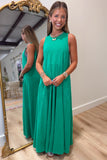 Elan Sleeveless Maxi Dress Kelly Green