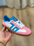Back 70 Ghost Sneaker White Pink Turquoise
