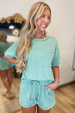 Whispering Spring 2 Piece Short Set Sage