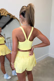 Breezy Flutter Short Yellow