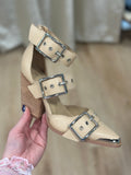 Hendrix Pointed Toe Heel Beige