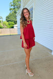 Extra Point Relaxed Short Set Crimson