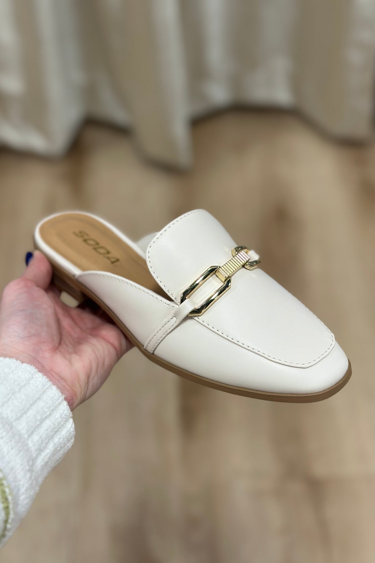 Eleanor Slip On Mule Off White