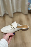 Eleanor Slip On Mule Off White
