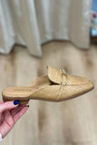 Eleanor Slip On Mule Raffia