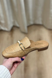 Eleanor Slip On Mule Raffia