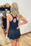 Queen of the Court Active Romper Black