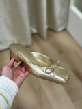 Matisse Geneva Heeled Mule Gold