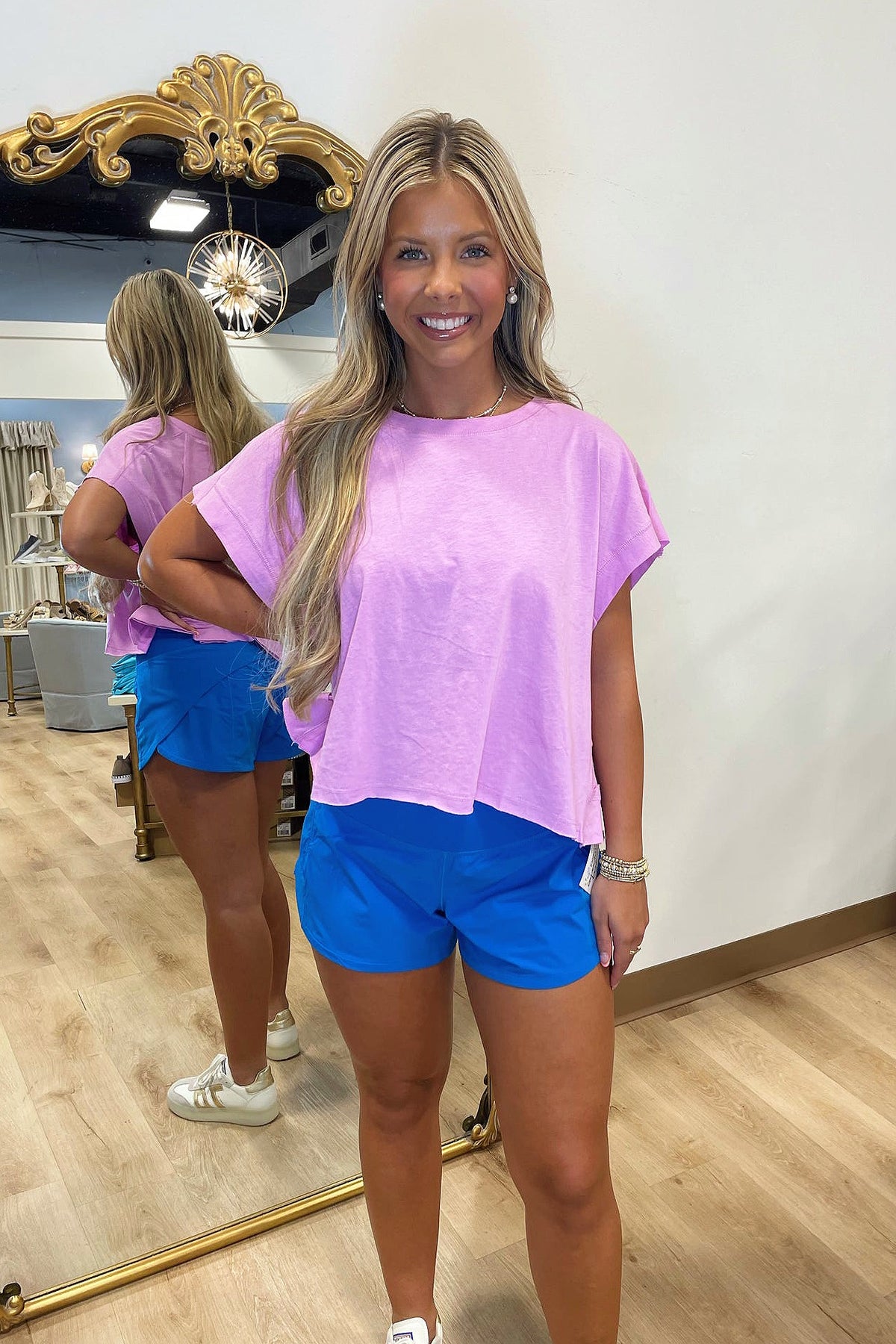 Gym Time Open Back Athletic Top Mauve