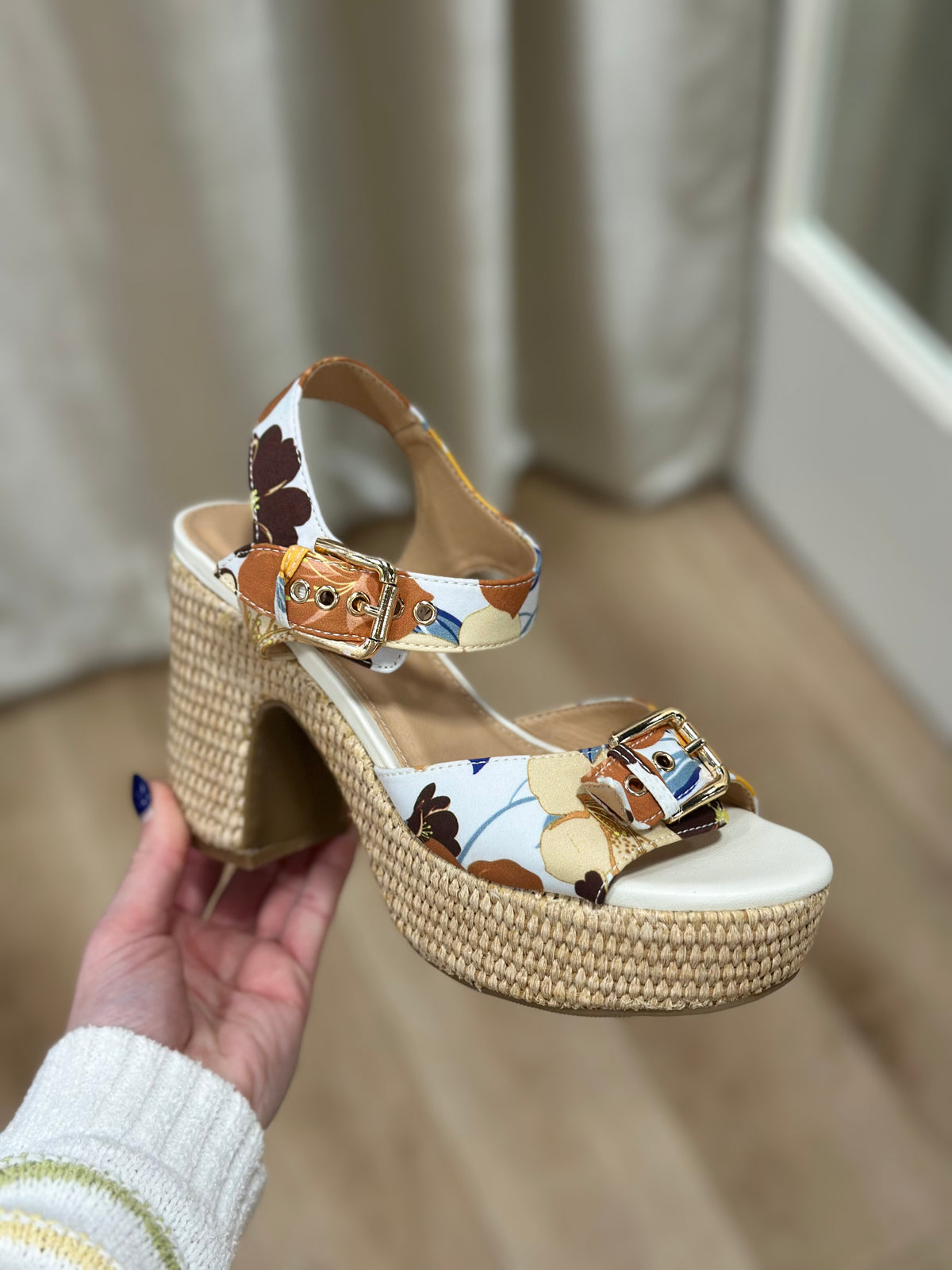 Corkys Daddy's Money Platform Sandal Hibiscus