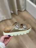 Corkys Rumor Has It Sandal Gold