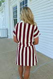Casual Game Day Skort Set Maroon
