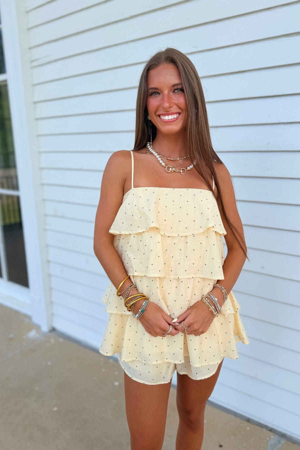 Overtime Polka Dot Set Yellow