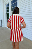 Casual Game Day Skort Set Red