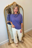 Always Together Off the Shoulder Top Lavender