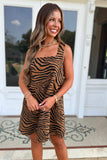 Eye of the Tiger Dress Brown