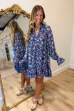 Newport Fall Paisley Dress Brown