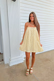To The Top Polka Dot Dress Yellow