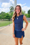 First String Denim Open Back Set