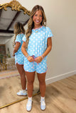 Polka Dots in Pastel Short Set Blue