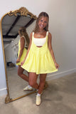 In Motion Double Layered Athletic Dress Yellow