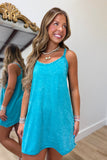 Cozumel Sporty Romper Dress Light Teal