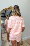 Pastel Peach 2 Piece Short Set